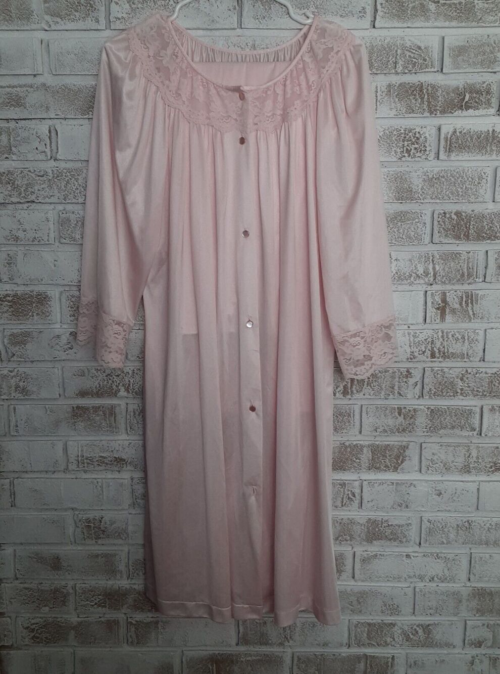 Vintage Vanity Fair /Gilrad Robe & Bottoms Set Pink sz L
